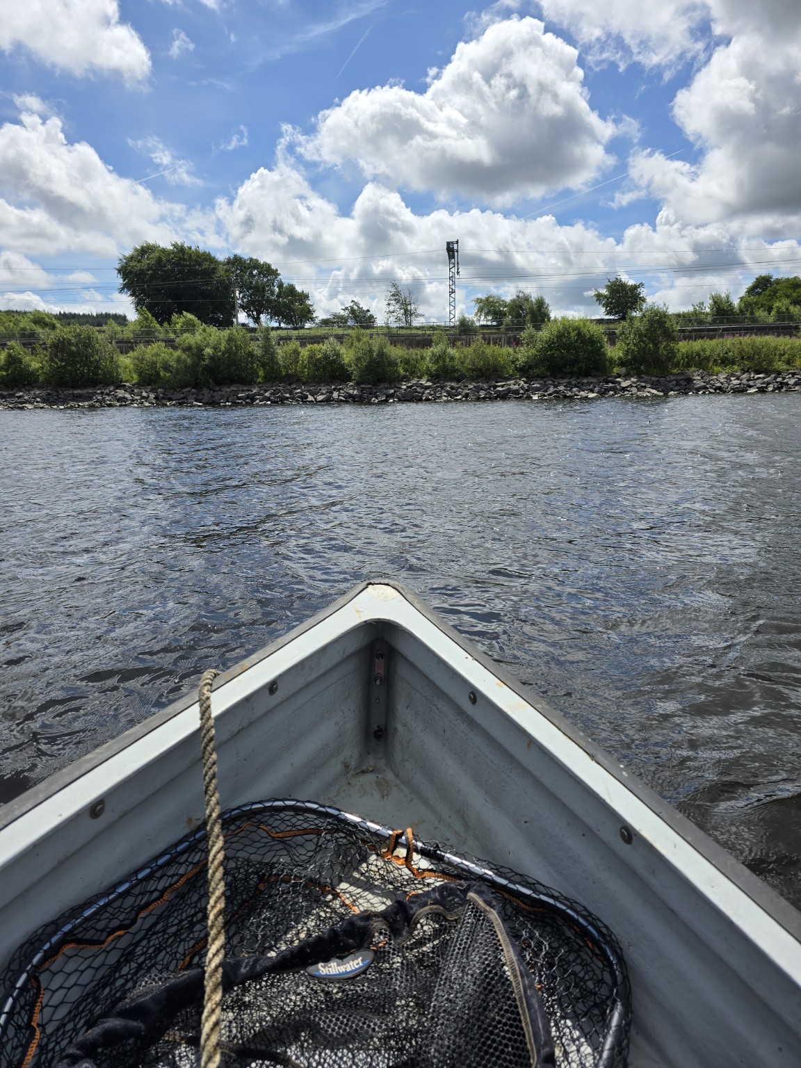 Club boat on Hillend Loch