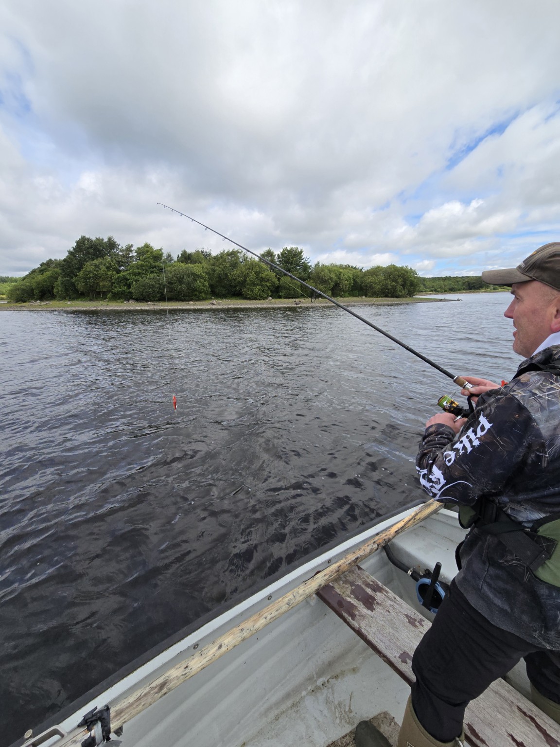 Club boat on Hillend Loch