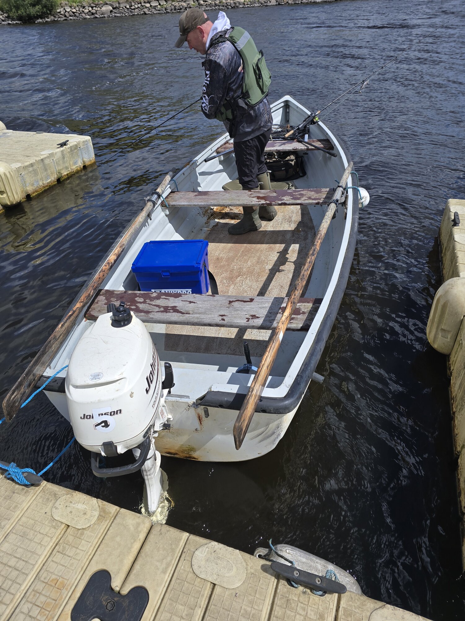 Club boat on Hillend Loch